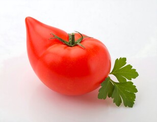 Unusual tomato, parsley garnish