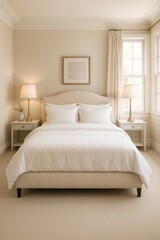 Soft Neutral Classic Bedroom Interior
