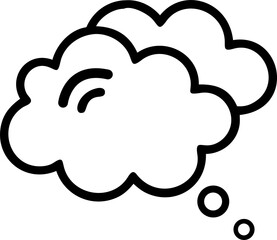 cloud Thinking cloud bubble