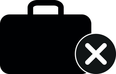 No job icon isolated on white background . Jobless symbol . Vector illustration