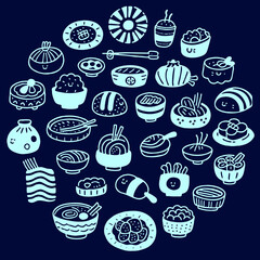 Set of Japan Foods Icon