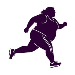 Overweight Run, Fat, Running, Sport