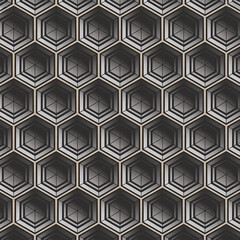 Geometric Hexagon Background – Seamless Minimal Pattern