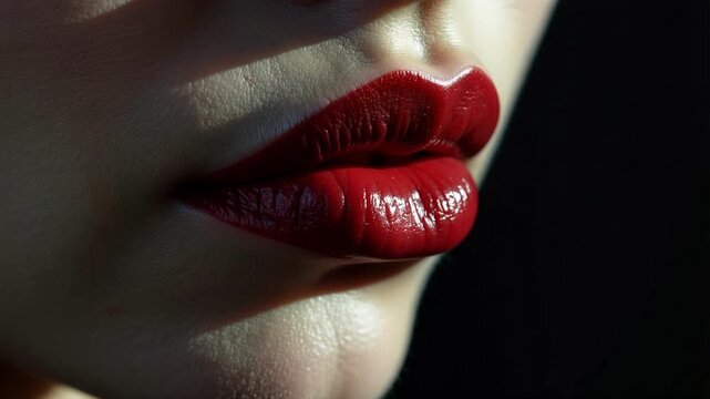 Eerie Vampire Whispers Seductively in 4K Close Up Slow Zoom - Perfect for Horror Film, Halloween, or Gothic Romance Content