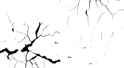 Texture soil dry crack background pattern. Scratched or cracked vector illustration. holes on stone grunge or wall surface, collapse, broken crack, damage, crevice, crack grunge texture. vector eps10
