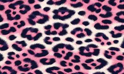 Pink leopard fur spots with luxury skin texture pattern, perfect for fashion design, trendy wallpaper, and camouflage background.