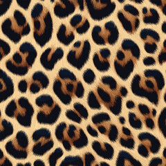 Seamless Animal Wildlife Skin Pattern. Leopard Skin Texture Pattern Vector. Leopard Fur Camouflage Background, minimal theme for fashion and textile.