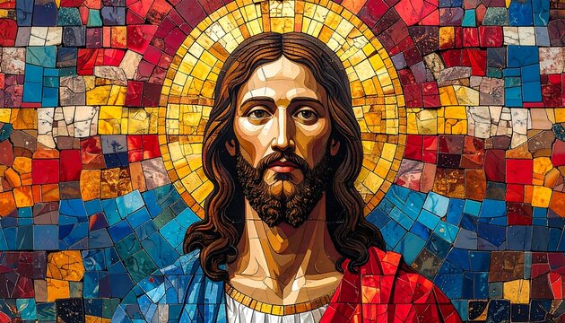 Mosaic portrait of Jesus (1)