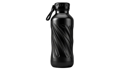 Sports bike water bottle, sleek design, isolated on transparent background, PNG