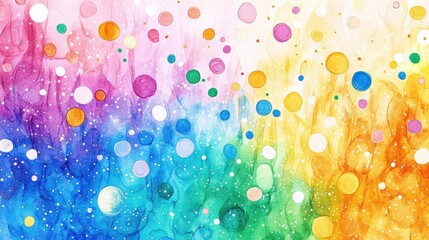 Abstract watercolor colorful gradient artistic pattern. Colorful rainbow background with playful pattern. Vibrant and lively background, artistic design, modern decoration, creative and festive