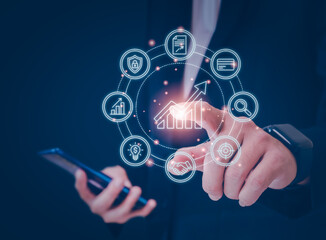 Cloud Computing and Data Synchronization Technology Concept