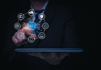 Artificial Intelligence and Digital Technology Innovation Concept