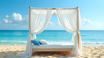 Bed on Beach