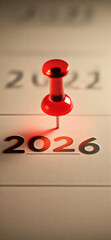 Marking 2026 on the Calendar A Clear Focus on the Future Year