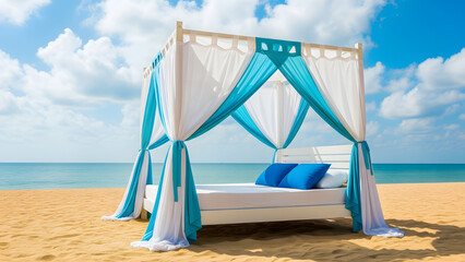 Bed on Beach