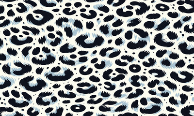 White leopard fur pattern texture vector with camouflage background perfect for fashion prints, home wallpapers, and decorative projects.
