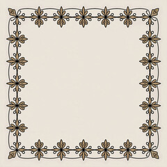 Ornamental Frame Collection Elegance - Sophisticated Patterns for Invitations  