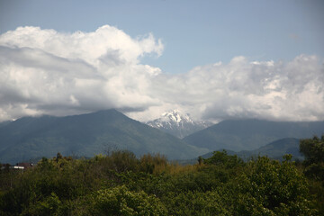view on the mountain chain