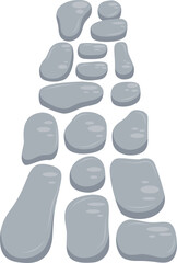 Stone Path Illustration for Garden, Landscape, and Game Design