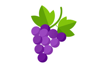 grapes isolated on white background