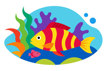 Naklejka premium fish in the water