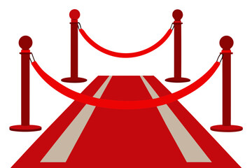 red carpet isolated