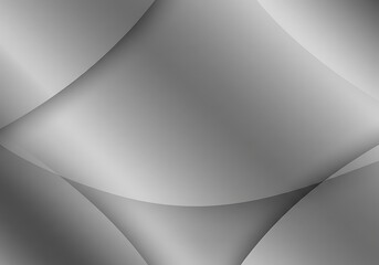 Abstract gray gradient background with curved shapes and smooth light effect