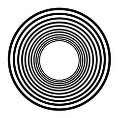 Fototapeta premium illustration of layers of circular lines forming a spiral. layered circular lines