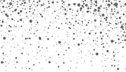 Gray circles scattered on white background pattern