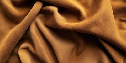 Golden Fabric Drapery: Soft, luxurious fabric of golden hue is artfully draped, showcasing its texture and elegance, evoking a sense of warmth and sophistication.