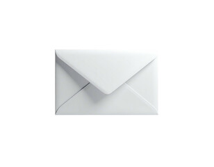 A pristine white envelope rests centrally against a black background, angled and lit