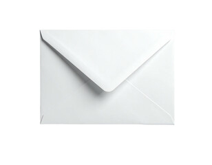 A pristine white envelope, sealed shut, resting on a stark black background