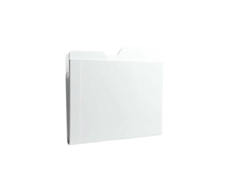 A light gray file folder on a black background, slightly angled