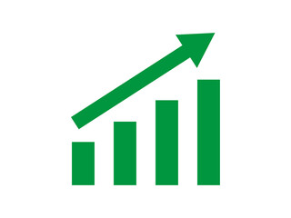 business arrow graph icon