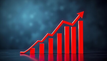 Halted graph depicting downward financial trend,  arrow,  economy