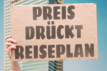 “Preis Drückt Reiseplan” Schnäppchen schlägt Vorsatz fast immer. TRAVEL. PRICE. DEMAND.