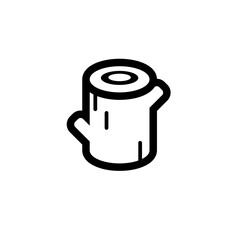 Isolated wood beam illustration, ideal for carpentry, construction, flooring, and design projects.