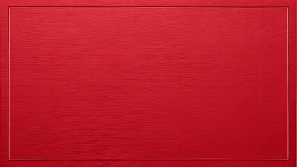 Red Textured Surface with Subtle Ripples and Gold Border Blank Backgorund