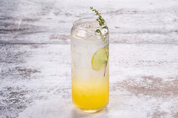 Lemonade with thyme and orange