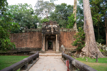 Fototapeta premium Ancient Temple Ruins with Stone Pathway