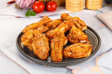 Grilled spicy chili chicken wings