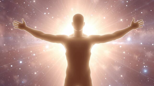 The relationship between consciousness and ideas. The power of the law of attraction and manifestation. The aura of thoughts spreading outward.
