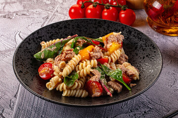 Italian pasta salad with tuna