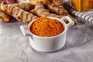 Indian tumeric cumin dry powder