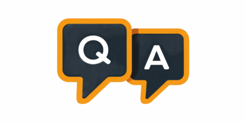 A survey chat speech bubbles with question mark symbol. Clarification, question, FAQ, QA concept. Survey reaction 3d icon illustration isolated on tra