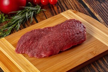 Raw classic beef steak for grill