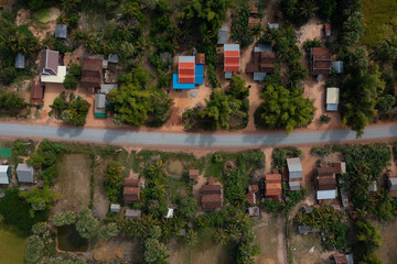 Rural Village Aerial View