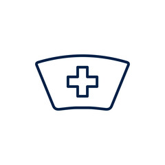 Obraz premium Nurse cap vector illustration icon