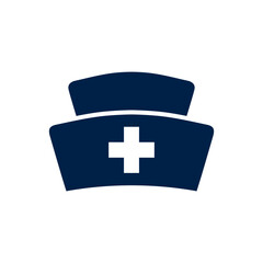 Obraz premium Nurse cap vector illustration icon