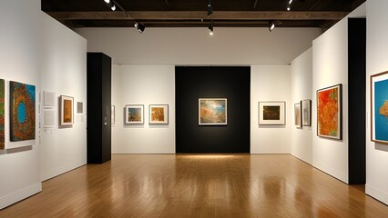 Abstract Expressions in a Modern Gallery Space